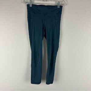 Sweat Betty Dark Teal Pull On Athletic Athleisure Leggings Size XS Euro 4 US